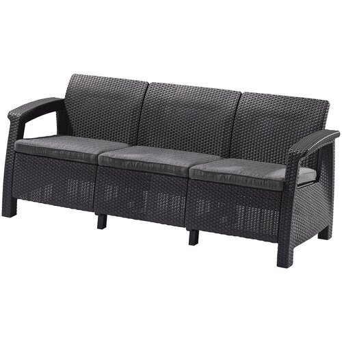 Keter Tamno siva vrtna sofa od umjetnog ratana Corfu &amp;ndash; Slike