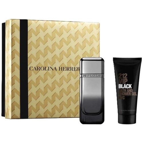 Carolina Herrera 212 vip black elixir set edp 100ml + shower gel 100ml Slike