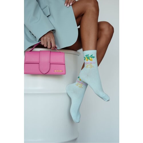 Milena Women&amp;#039;s Socks LIMONCELLO Mint Slike
