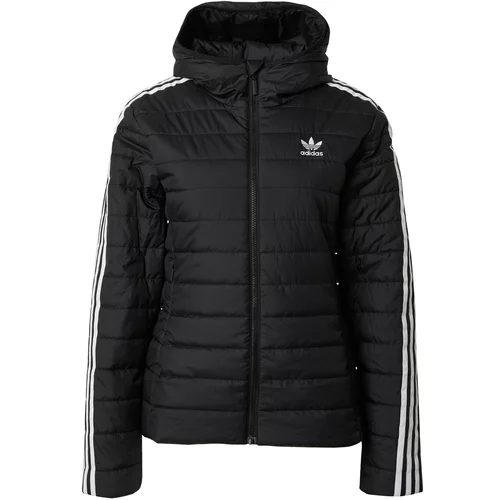 Adidas Prehodna jakna 'ADICOLOR' črna / bela