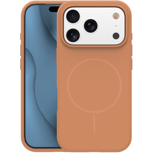 Onasi Mat Liquid silikonski ovitek z MagSafe za iPhone 17 Pro - karamel Slike