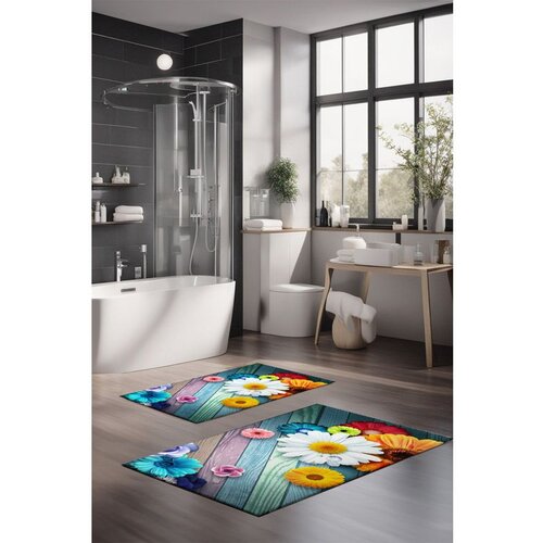  CT-5374 multicolor bathmat set (2 pieces) Cene