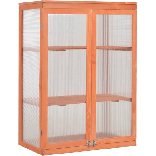 vidaXL Staklenik drveni 75 x 47 x 109 cm Cene