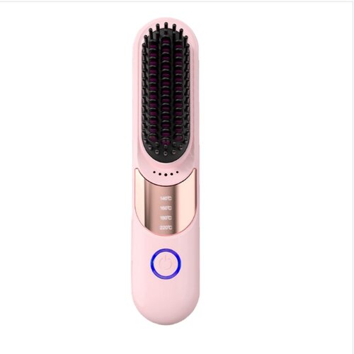 INF Brezžični 2-v-1 Ravnalnik in Kodralnik Las - Prenosni, Polnilni, Proti Opeklinam Pink, (5000243251) Cene