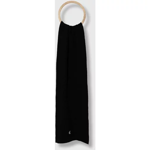 Calvin Klein Jeans Kratki šal s primjesom vune boja: crna, bez uzorka