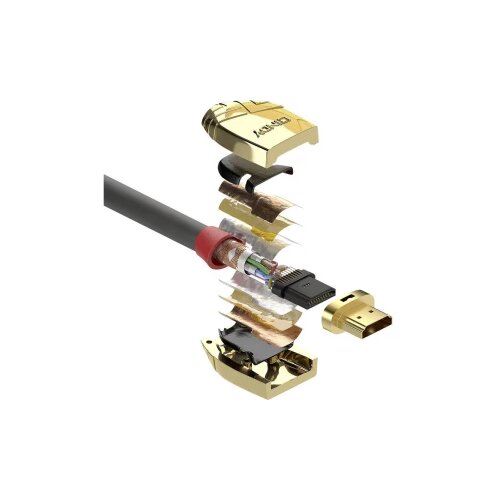 Lindy HDMI priključni kabel HDMI-A utikač, HDMI-A utikač 5.00 m siva 37864 HDMI kabel Cijene