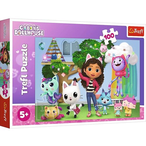 Trefl line puzzle gabby-100 delova ( t16464 ) Slike