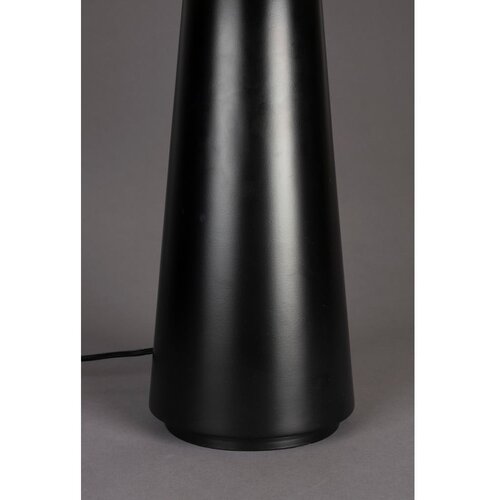 Dutchbone Črna/bela namizna svetilka s tekstilnim senčilom (vi&amp;scaron;ina 62 cm) Elon &amp;ndash; Slike