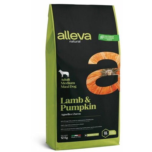 Alleva natural adult lamb and pumpkin medium/maxi 12 kg Cene