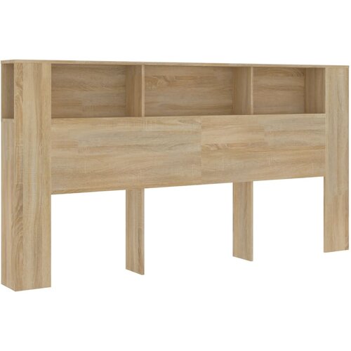 Maison Chic vzglavna omarica - nočna omarica - posteljna omarica sonoma hrast 200x18,5x104,5 cm, (21705686) Slike