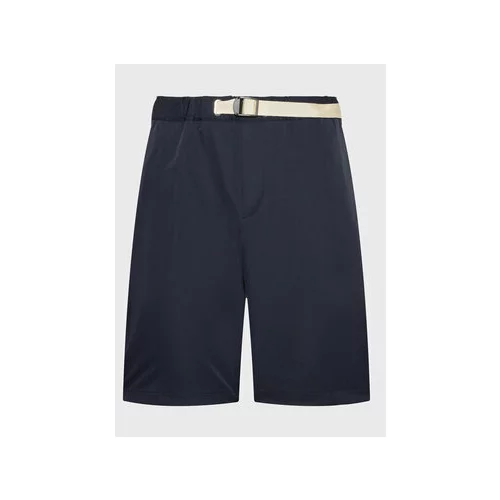 Manuel Ritz Kratke hlače iz tkanine 3432B1738 233282 Mornarsko modra Slim Fit