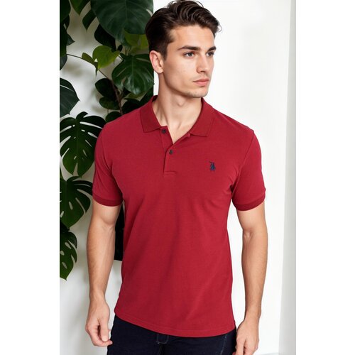 Dewberry T9561 MEN&amp;#039;S TSHIRT-BURGUNDY Slike