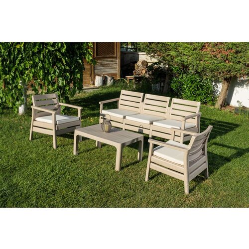 Hanah home Solemare 185 - Desert Beige Desert Beige Garden Lounge Set Cene