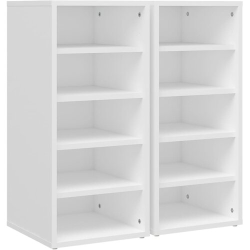 Maison Chic Omarica za obutev - Kopa za čevlje 2 kosa bela 31,5x35x70 cm iverna plo&amp;scaron;ča, (21777890) Slike