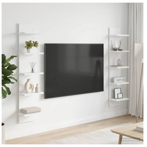 VidaXL stenske police, 22x15x100 cm, 2kos Slike