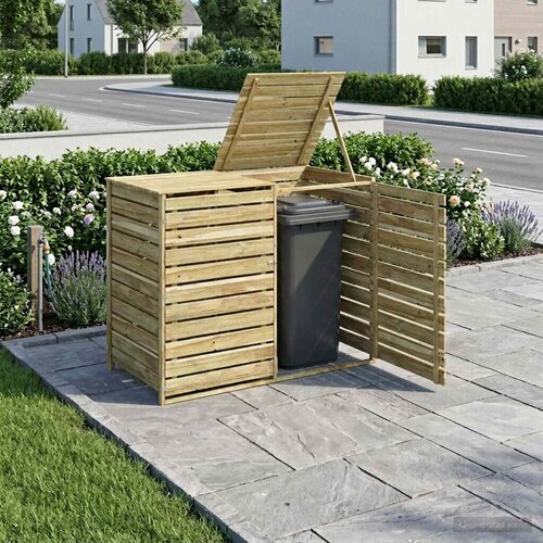  lopa za 2 smetnjaka, 240 L, 150x79x117 cm Slike