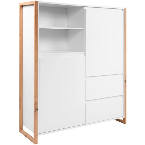 MID.YOU VISOKA KOMODA, bela, hrast artisan Cene