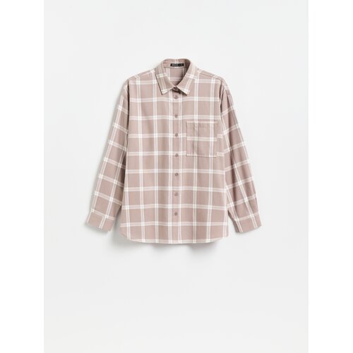 Reserved Bluza s vezenim uzorkom - bež Slike
