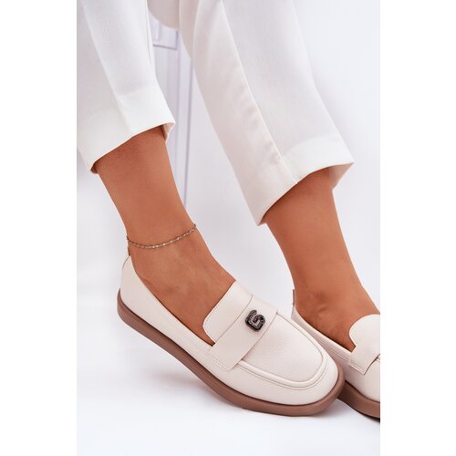 VINCEZA Ladies elegant moccasins with a decorative small detail Slike