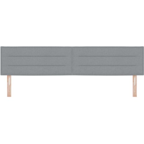 VidaXL naslon za glavu svjetlosiva platno 200 x 7 x 78 cm Slike