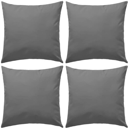  Vrtni jastuci 4 kom 45 x 45 cm sivi Cene