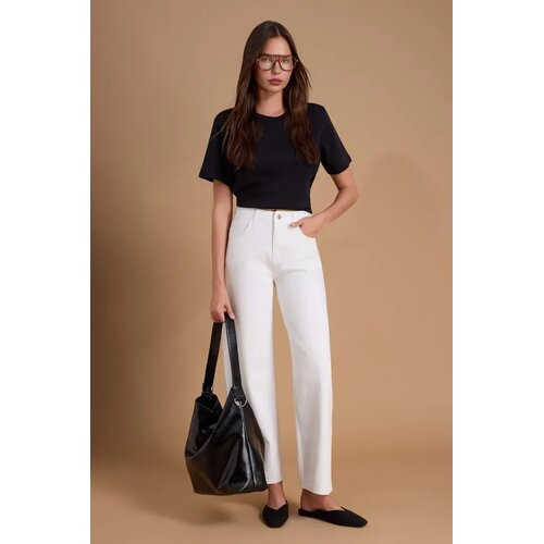 TRENDYOLMILLA ženske pantalone Twoss26Je00164, bela Cene