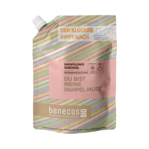 Benecos benecosBIO gel za prhanje "Du bist meine Pampel-Muse" - 1 l Cene