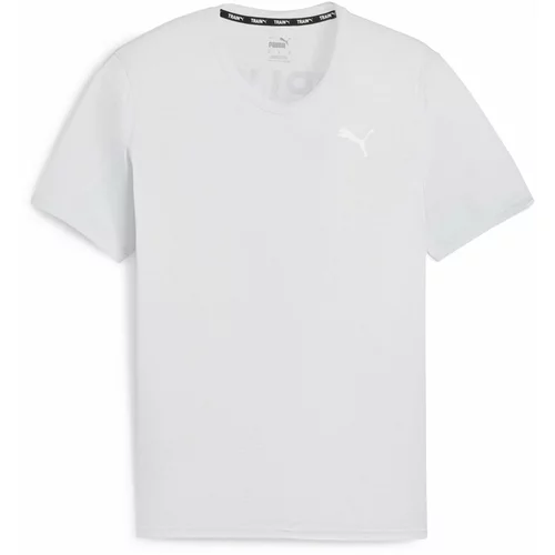 Puma Tehnička sportska majica svijetlosiva / crna / prljavo bijela