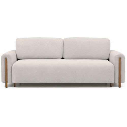 ELTAP Bež sklopiva/s prostorom za odlaganje sofa od bouclé tkanine 244 cm Arcadova – Cijene