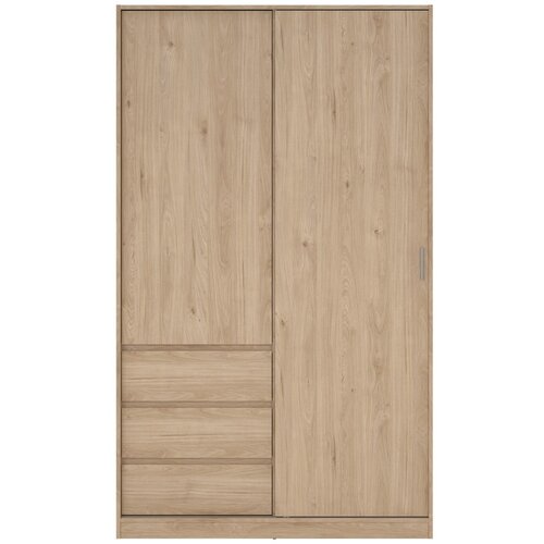 Tvilum Ormar u dekoru hrasta s kliznim vratima u prirodnoj boji 119x200x60 cm Naia – Cijene