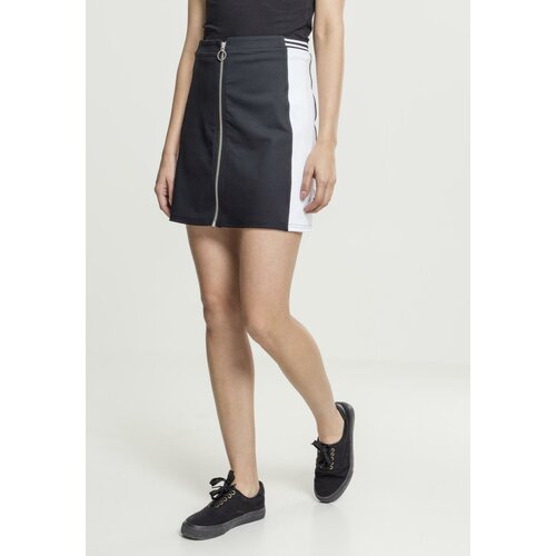 UC Ladies Women's college skirt with zipper blk/wht Cene