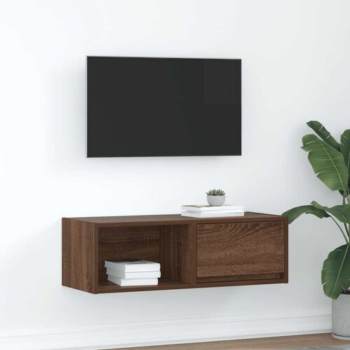 vidaXL TV omarica rjavi hrast 80x31x25,5 cm inženirski les Cene