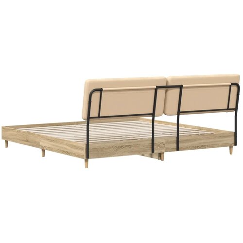  Bračni krevet s uzglavljem Sonoma hrast i krem 200 x 200 cm - Hrast sonoma 200 x 200 cm Slike