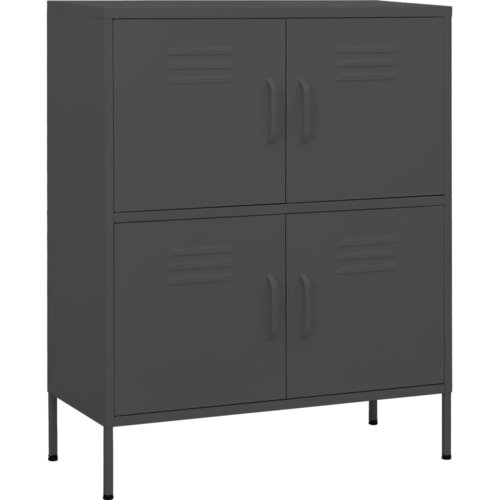 VidaXL Omara za shranjevanje antracitna 80x35x101,5 cm jeklo, (20620394) Slike