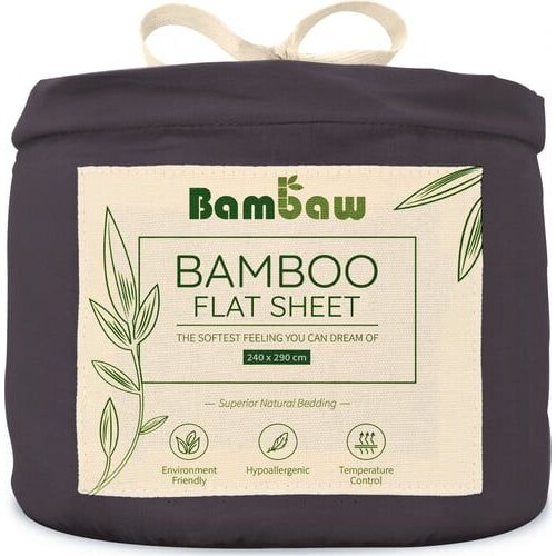 Bambaw Cozy Rjuha iz bambusa - 240 x 290 cm - Charcoal Cene