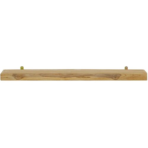  Zidne police 2 kom 90 x 15 x 4 cm od masivne tikovine Slike