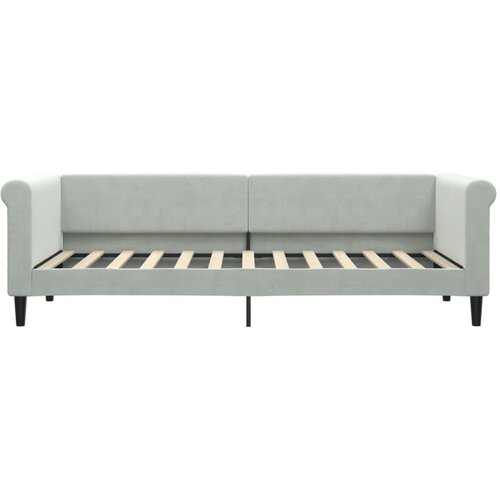  Dnevni krevet s madracem svjetlosivi 80 x 200 cm bar&amp;scaron;unasti Slike