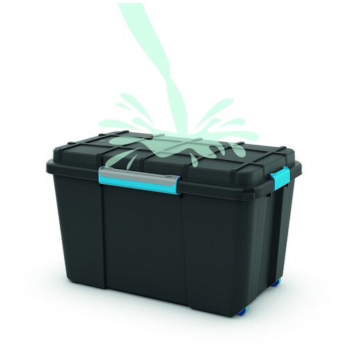 Kis Zaboj za shranjevanje KIS Scuba Box XL (74 x 46 x 45 cm, 107 l, antracit, vodoodporen) Slike