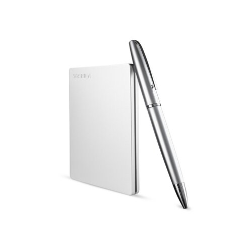 Toshiba hard disk canvio slim HDTD310ES3DAU eksterni/1TB/2.5&amp;quot;/USB 3.0/siva Slike