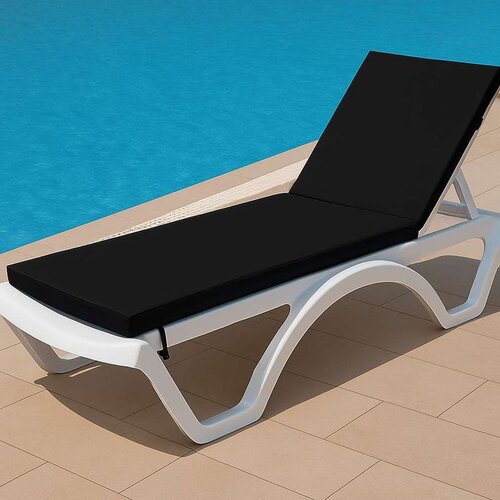 Atelier Del Sofa sunny - black black sunlounger cushion Slike
