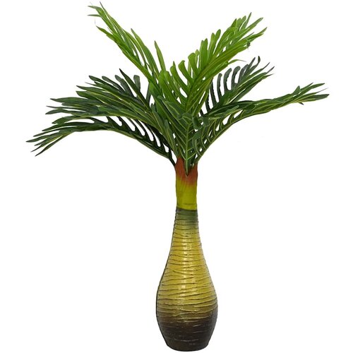  Umjetna biljka palma 9 listova 70 cm zelena Cene