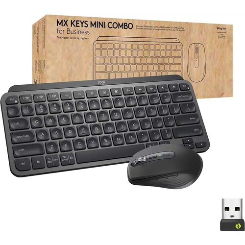 Logitech Bežična tastatura + miš MX Keys Mini Combo 4000dpi grafit Slike