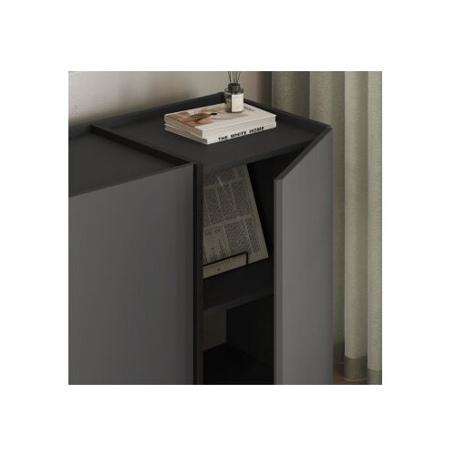 Hanah home Komoda s ladicama, 180x80x45cm, antracit Slike