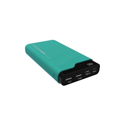 REAL POWER PB-15000C powerbank (rezervni akumulatorji) 15000 mAh Li-Ion zelena, (20432624) Cene