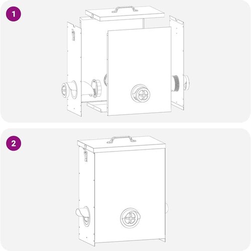  Hranilica za piliće 2 pcs Srebrno 32 5 x 20 5 x 43 cm Slike