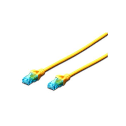 Digitus DK-1512-100/Y patchcord kabl 5e U/UTP CCA 10m žuti ( DG029 ) Slike