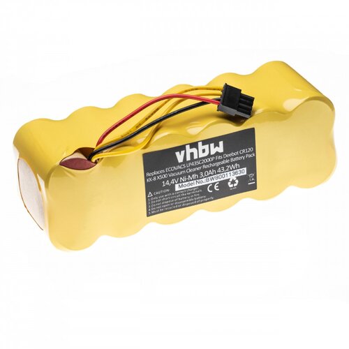 VHBW Baterija za Profimaster Robot 2712 / Ecovacs Deebot CR120 / iLife X500, 3000 mAh Slike