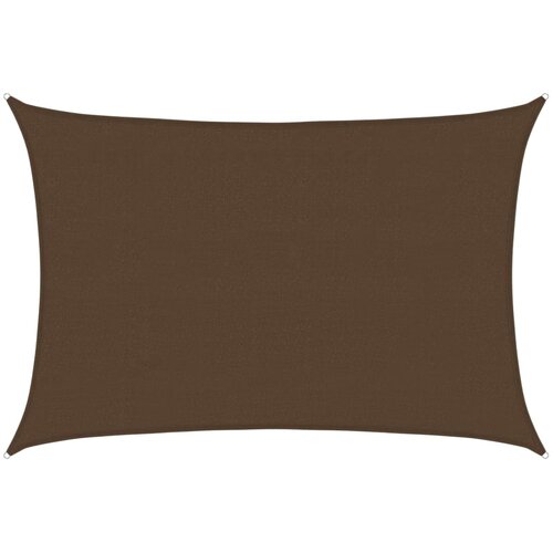  Jedro za za&amp;scaron;titu od sunca 160 g/m&amp;sup2; smeđe 4 x 6 m HDPE Slike