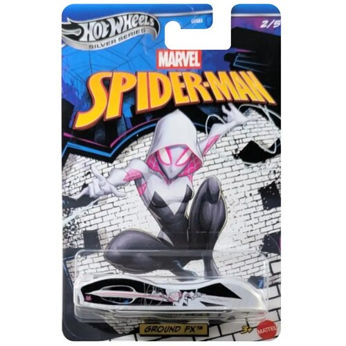 Mattel hot wheels srebrna serija: marvel spiderman ground fx autić 1/64 - Slike