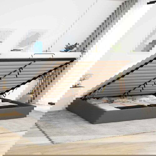 vidaXL Otomanski okvir kreveta bez madraca tamnosiva 160x200 cm Cijene